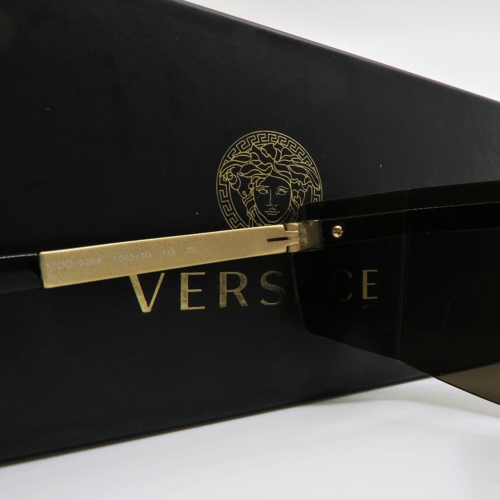 VERSACE MOD 2208 1002/3G Unisex Shield Rimless - Picture 5 of 8